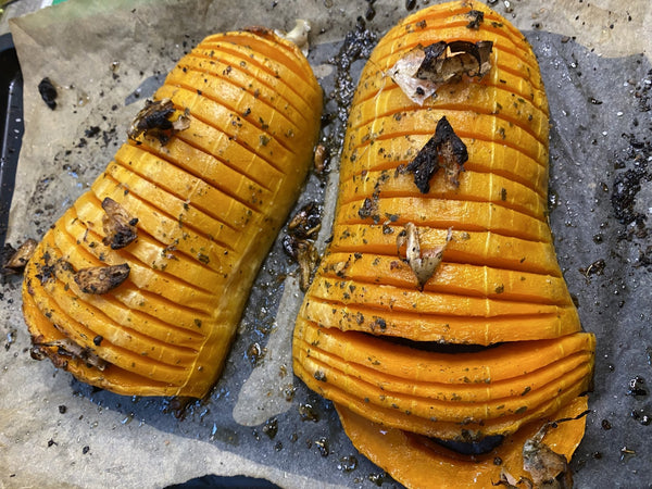 Florida Cuban MoJo Hasselback Butternut Squash - FireFly Barbecue