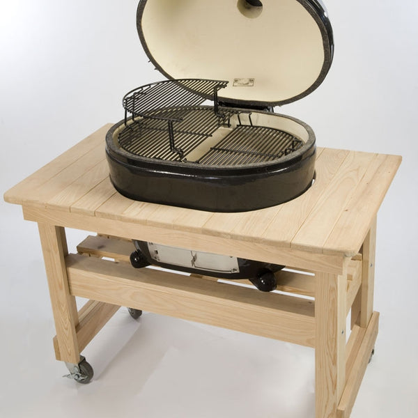 Primo Oval XL 400 with Compact Cypress Grill Table