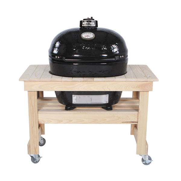 Primo Oval XL 400 with Compact Cypress Grill Table